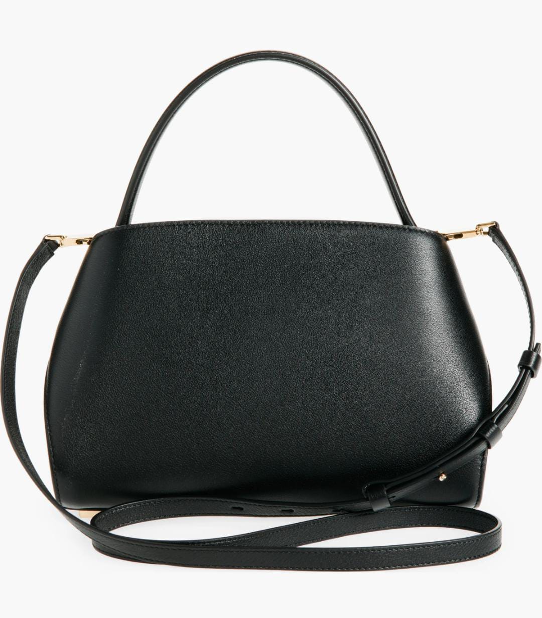 Color: Nero Borgogna   Extra Small Hug Leather Top Handle Bag FERRAGAMO