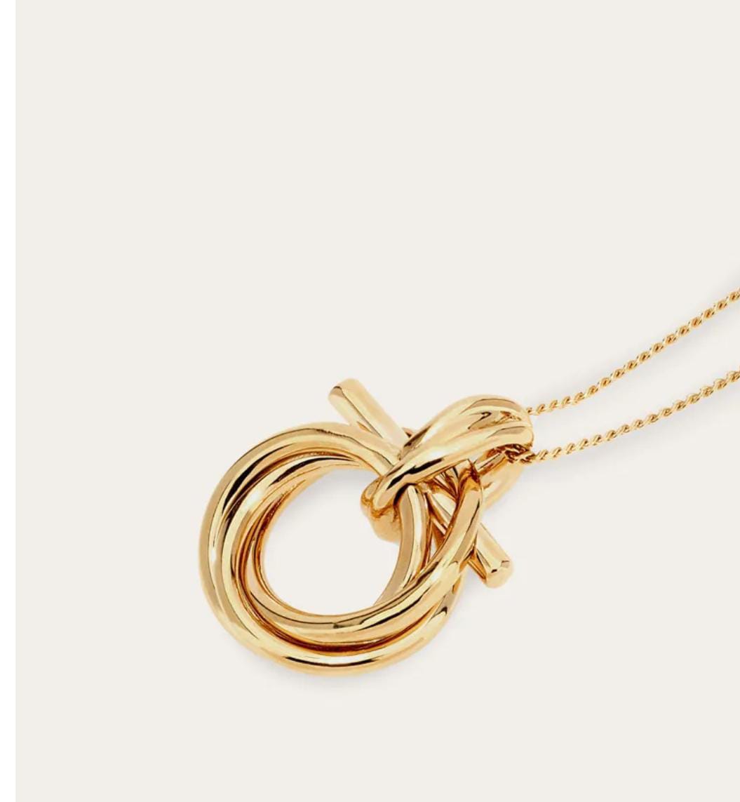 Gancini pendant necklace