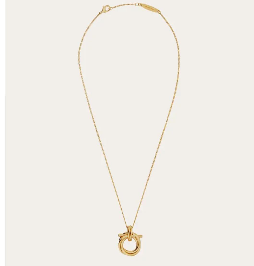 Gancini pendant necklace