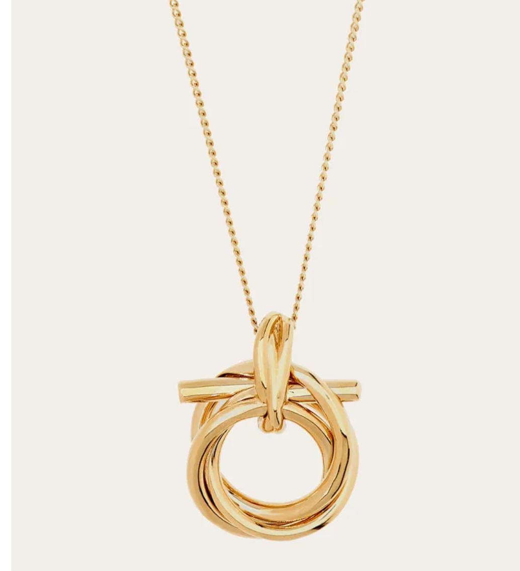 Gancini pendant necklace