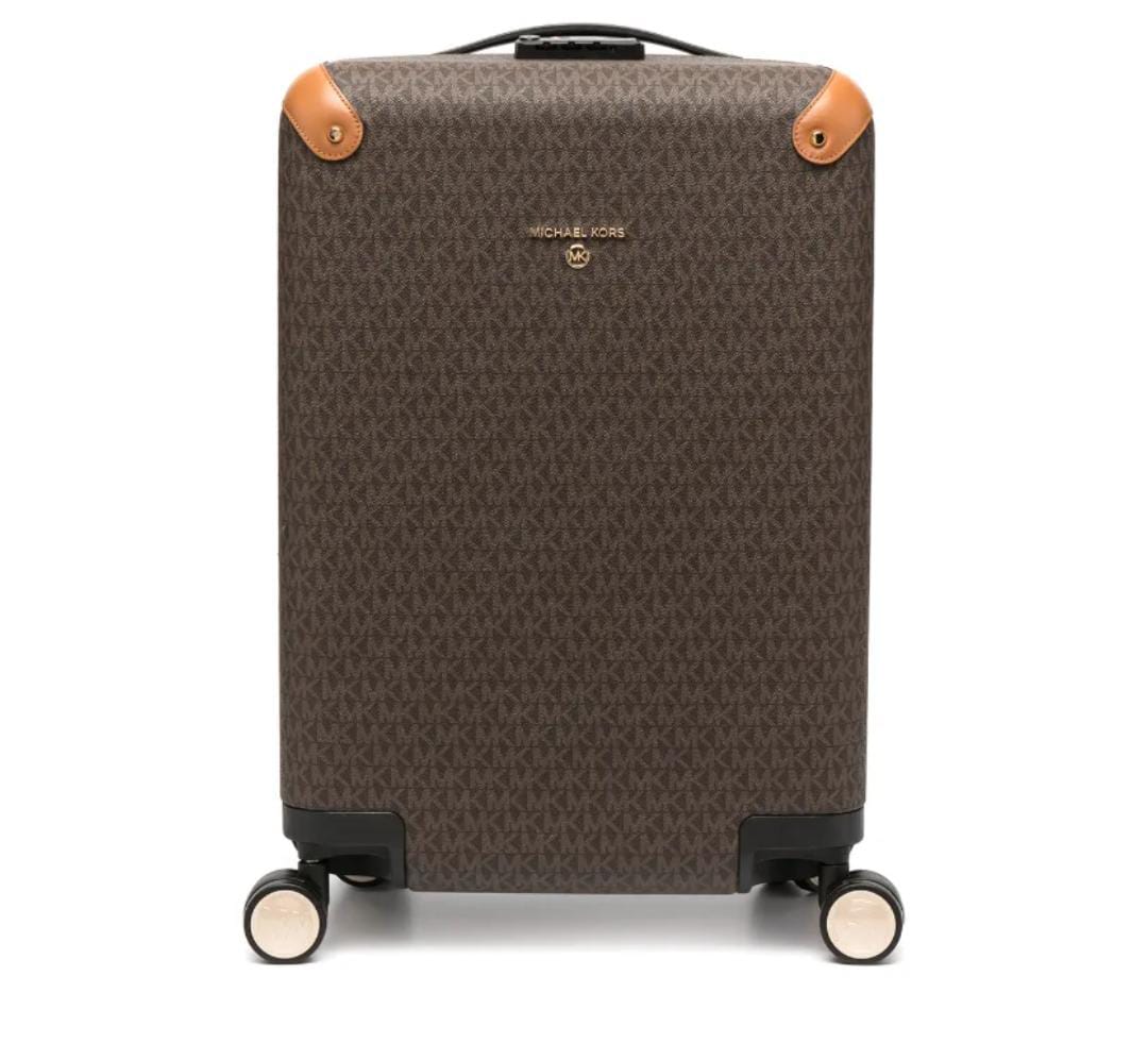 Michael Kors monogram logo print suitcase
