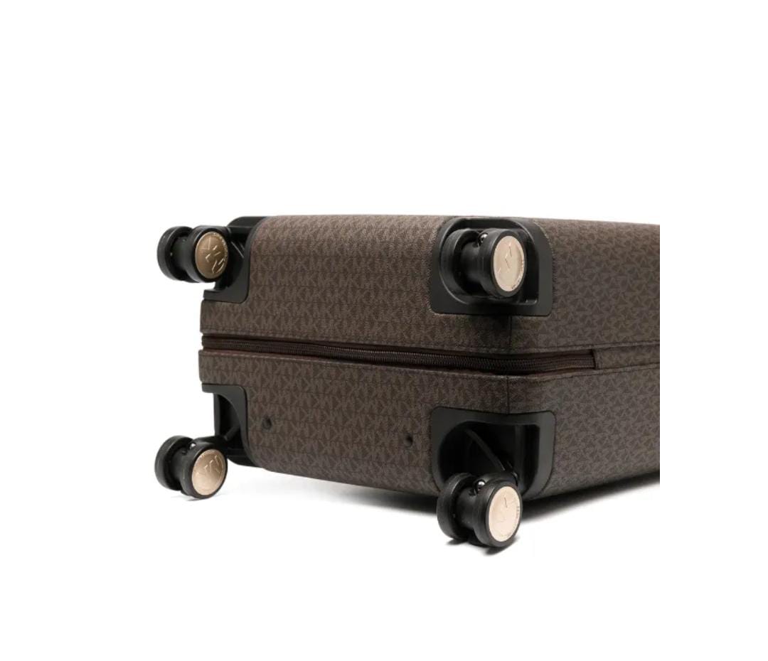 Michael Kors monogram logo print suitcase