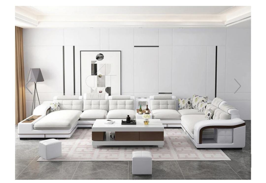 Modern Large Fabric Sectional Sofa