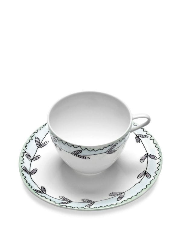 Serax x Marni Midnight Flowers coffee cup and saucer