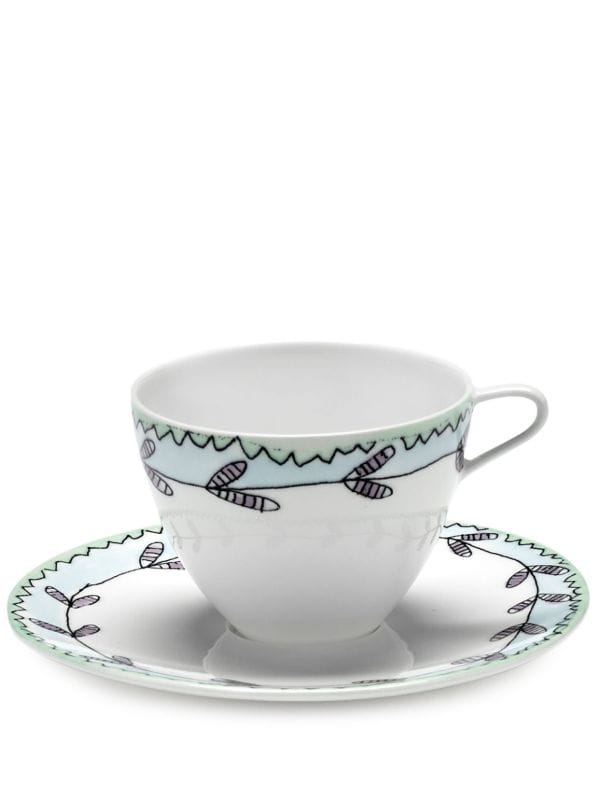 Serax x Marni Midnight Flowers coffee cup and saucer