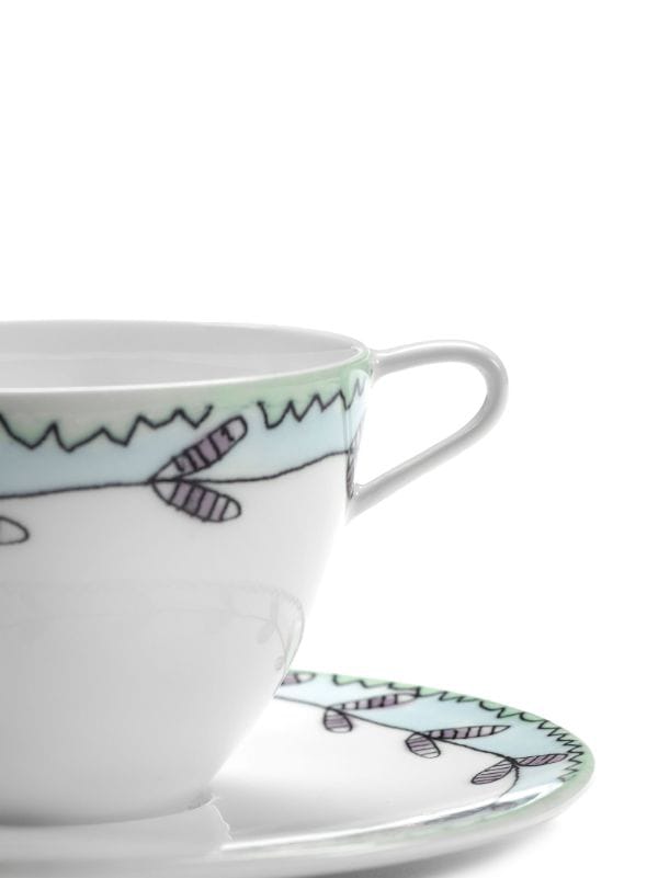 Serax x Marni Midnight Flowers coffee cup and saucer