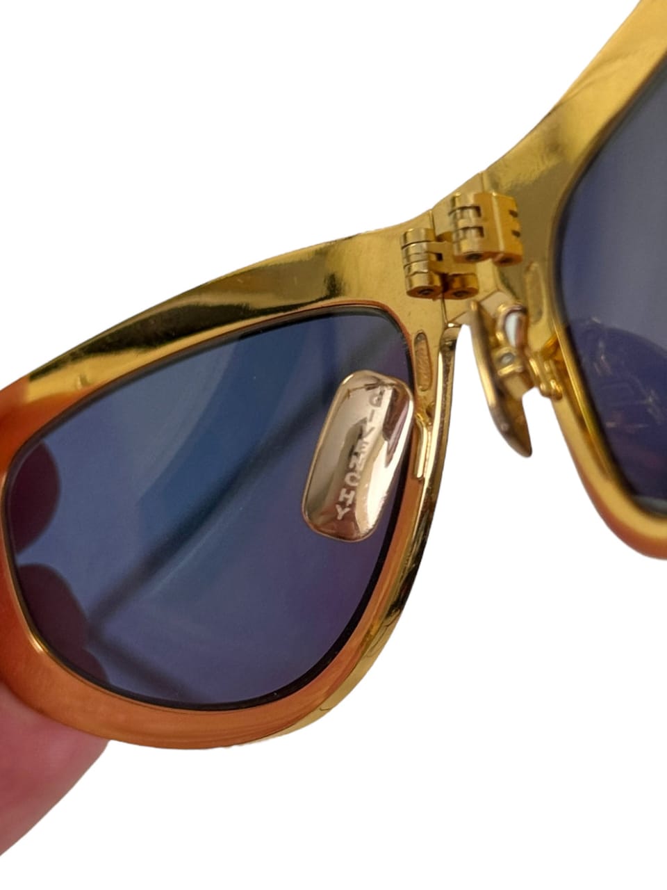 Folding Gold Compact Sunglasses Regular