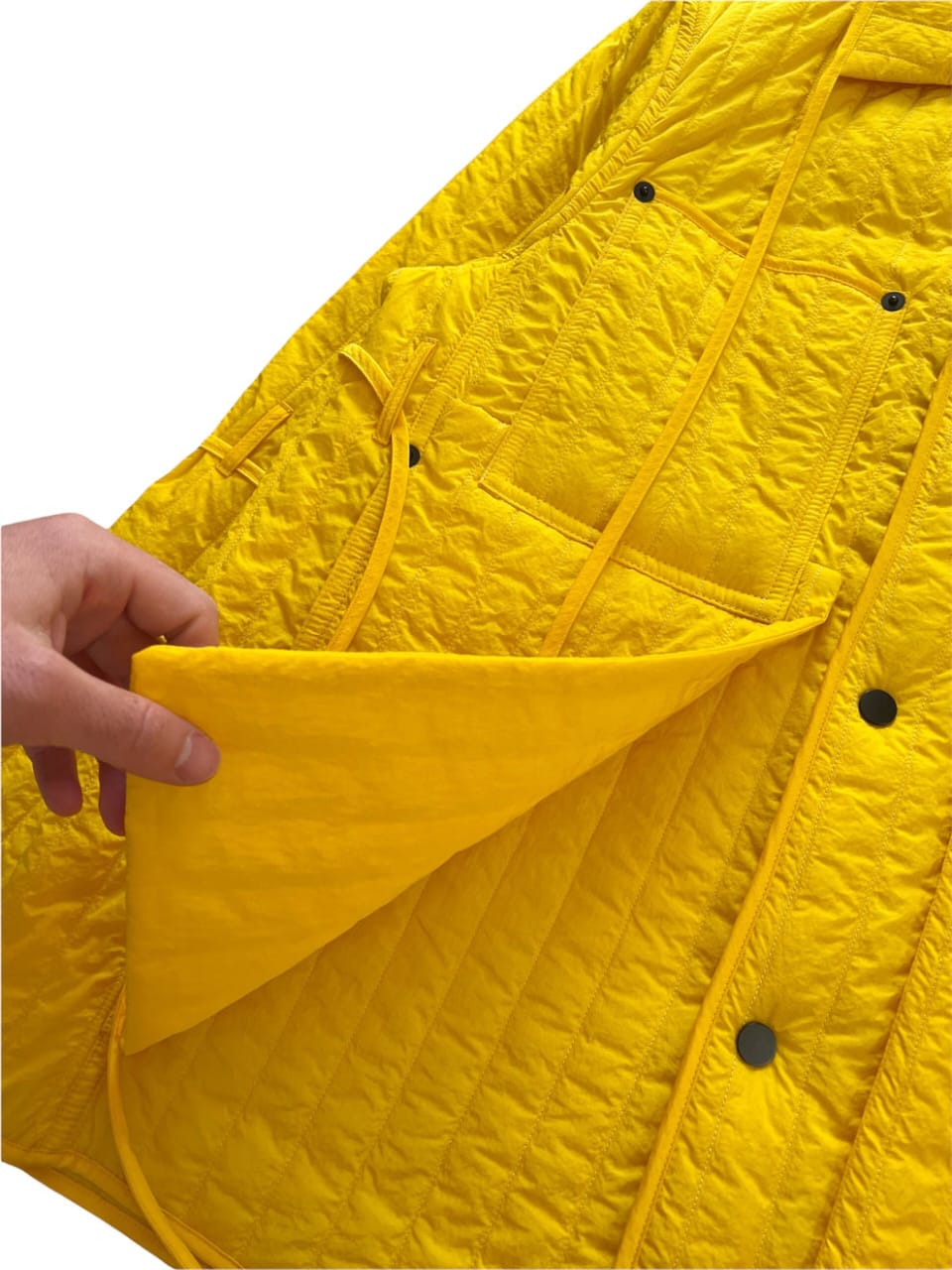 SS16 Yellow Quilted Work Jacket Regular