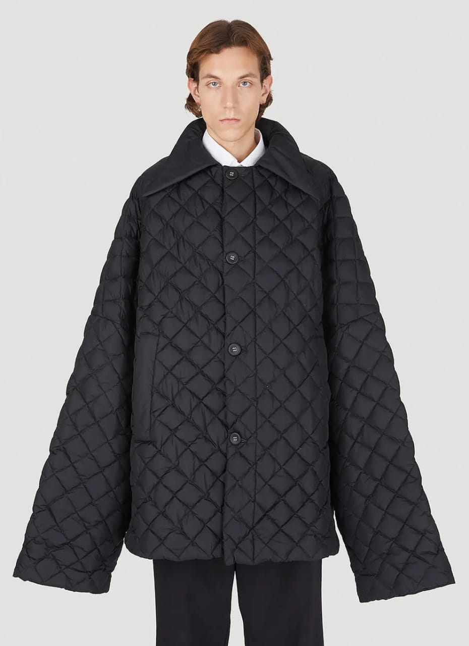 Massive Cropped Oversized Quilted Jacket Regular