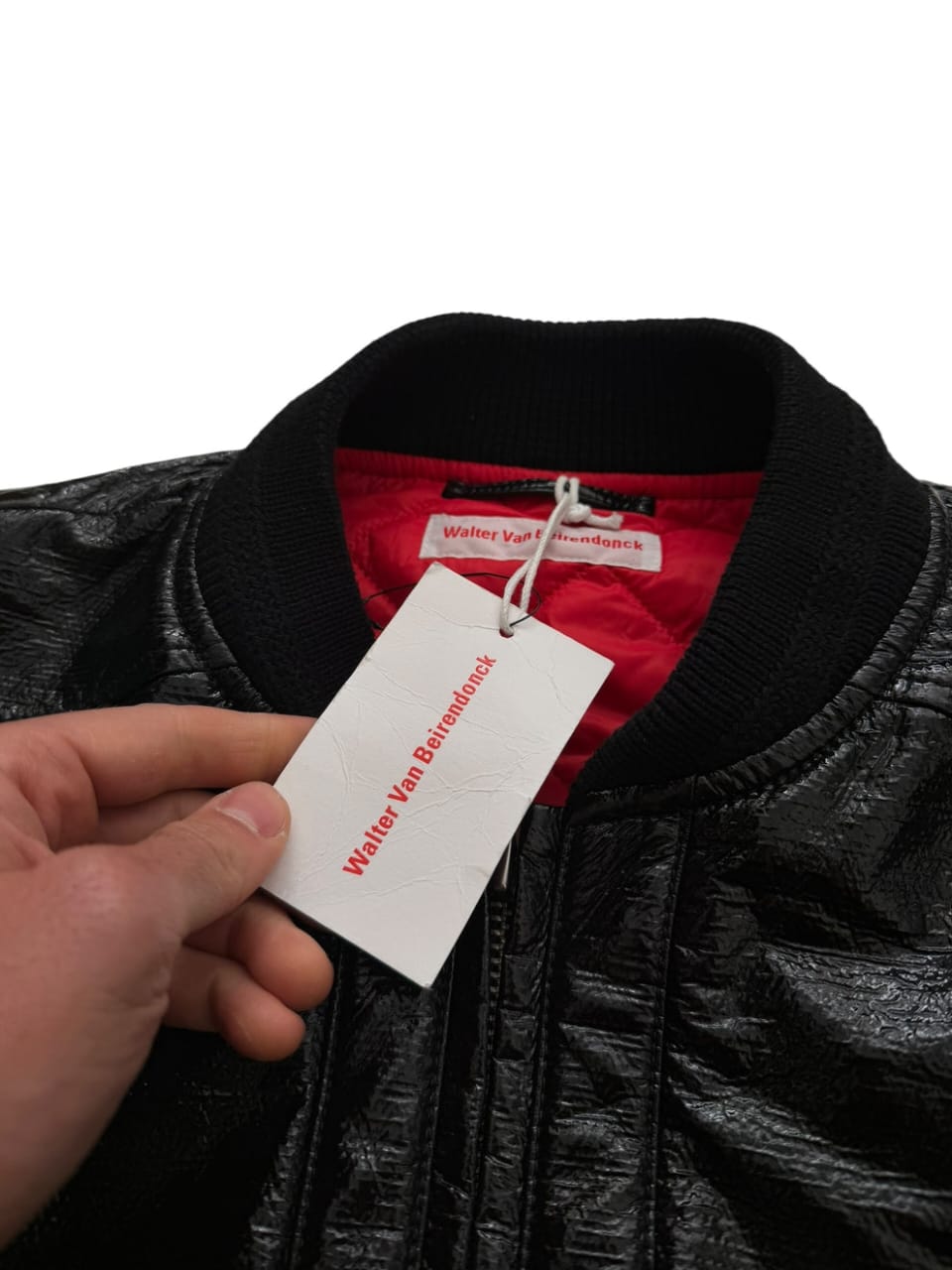 Skeleton Rib Cut Out Bomber Jacket Regular