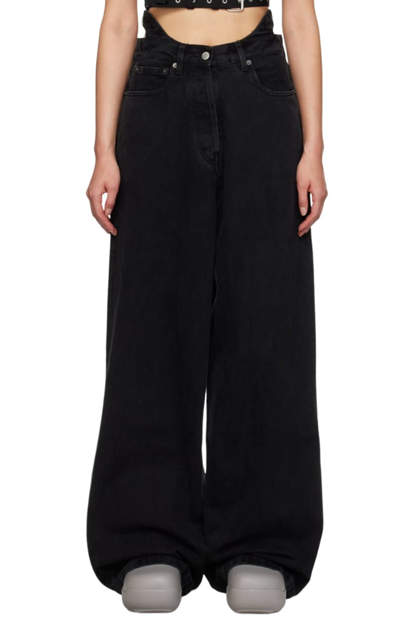 LDenim Waist Belt Baggy Jeans Regular