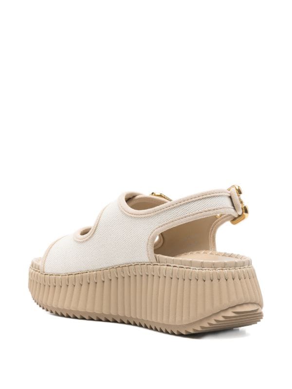 Chloé Nama buckle flatform sandals