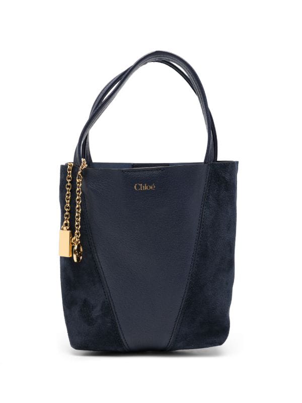 navy blue suede panels