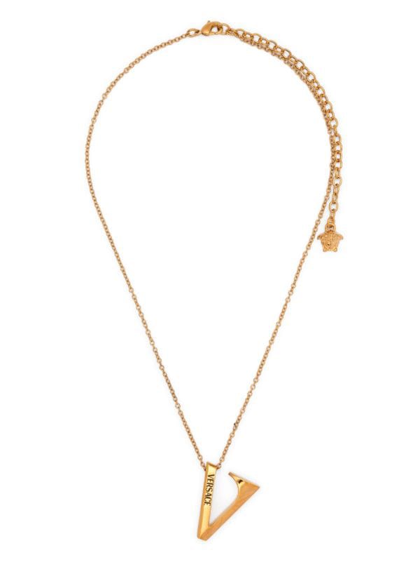 Versace V-pendant necklace