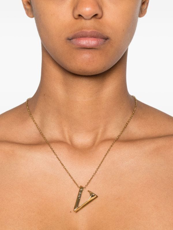 Versace V-pendant necklace