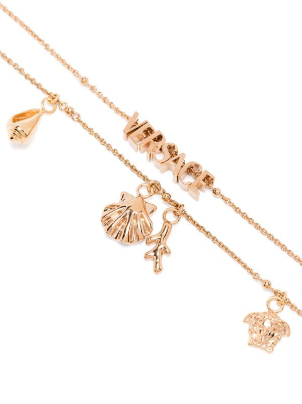 Versace logo-lettering necklace