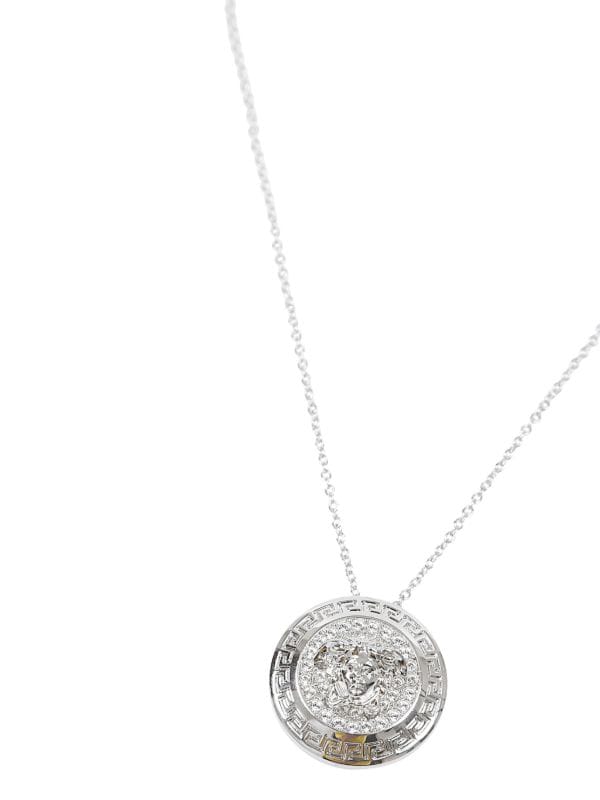 Versace La Medusa crystal necklace