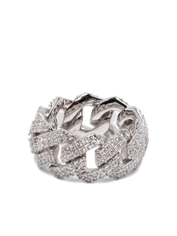 DARKAI diamond-embellishment ring