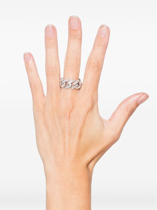 DARKAI diamond-embellishment ring