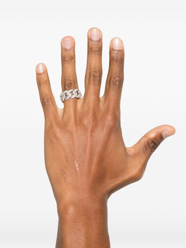 DARKAI diamond-embellishment ring