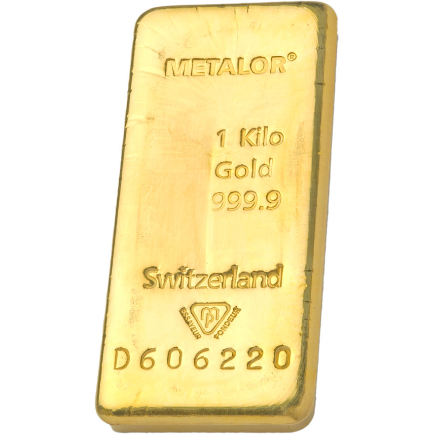 1 Kg Gold Bar (Various LBMA refiners)