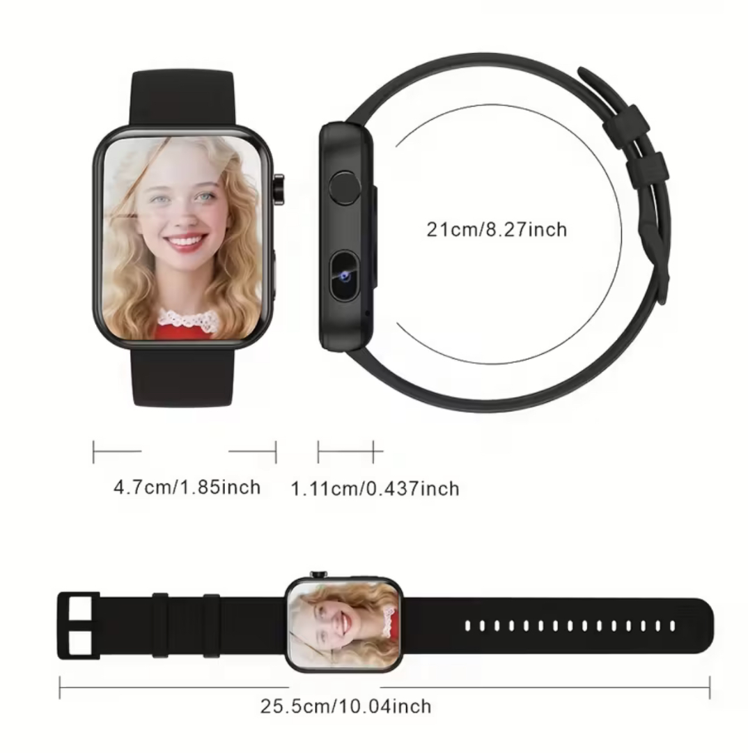 SENBONO New Smart Watch Capable Of Shooting Videos, with A 300K Pixel Camera, 512MB Memory for Storing Video And Photo, Dynamic Video Background, Download And Play Music, Wireless Call Smartwatch, Multiple Functions, Ideal Gift for Men Women Brand Official