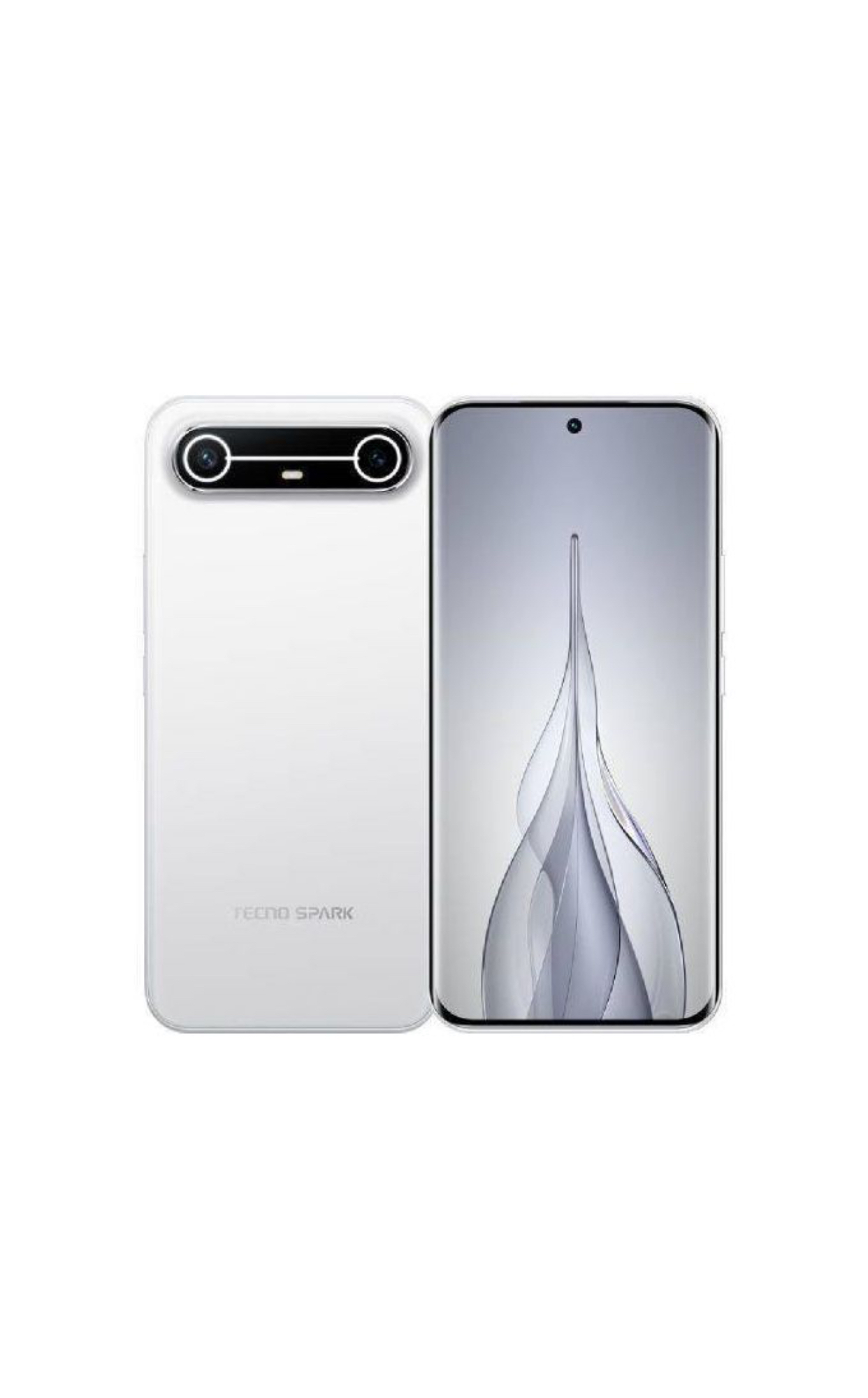 Tecno Spark Slim 6.78” – 8GB RAM+ 256GB ROM- Android 15-5160mAh- Slim white