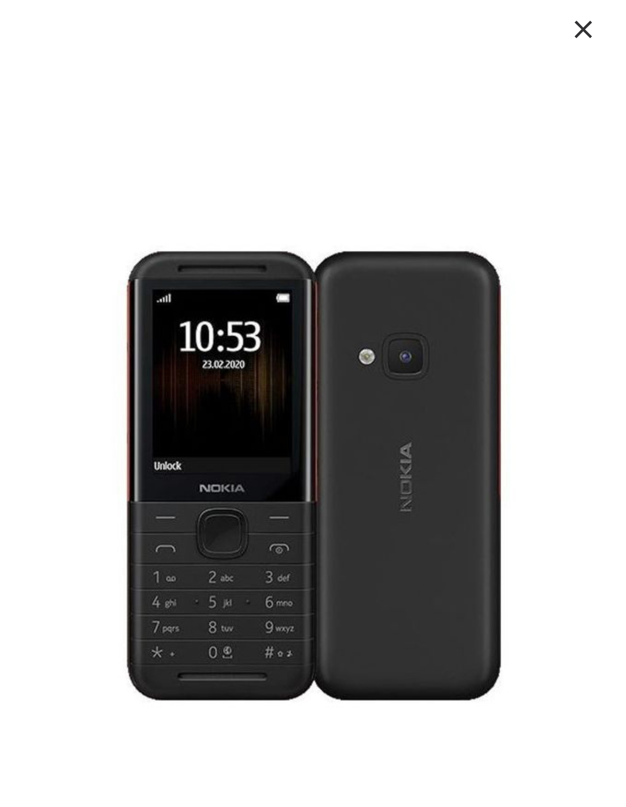 Nokia 5310, 2.4" 16MB & 8MB RAM 1200mAh Battery- Black/Red
