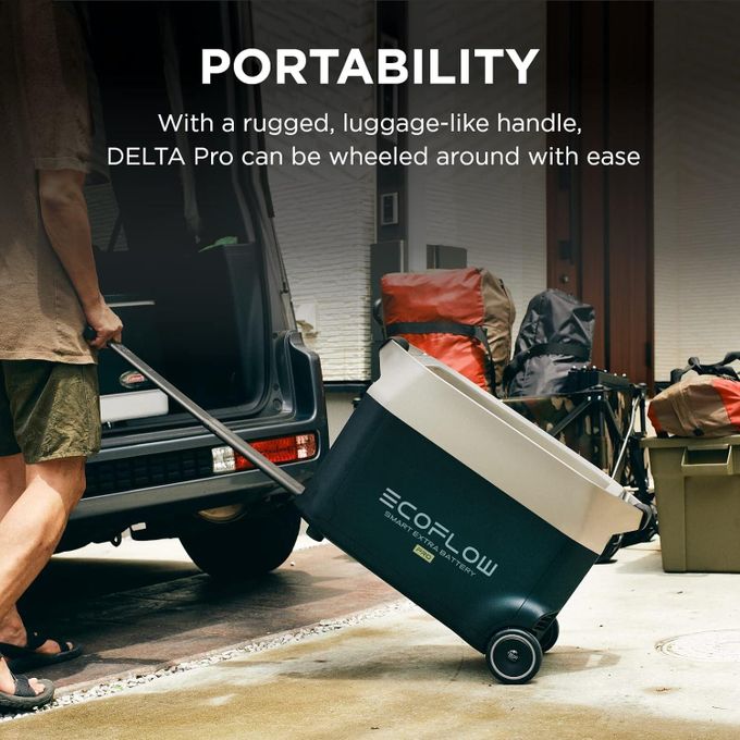 ECOFLOW DELTA Pro 3600Wh Portable Power Station, 2.7H Fast Charge,Solar Generator for Home Use, Power Outage, Camping, RV, Emergencies
