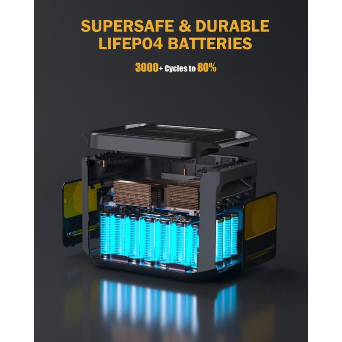 VTOMAN FlashSpeed 1500 Power Station and Solar Generator 1548Wh/1500W
