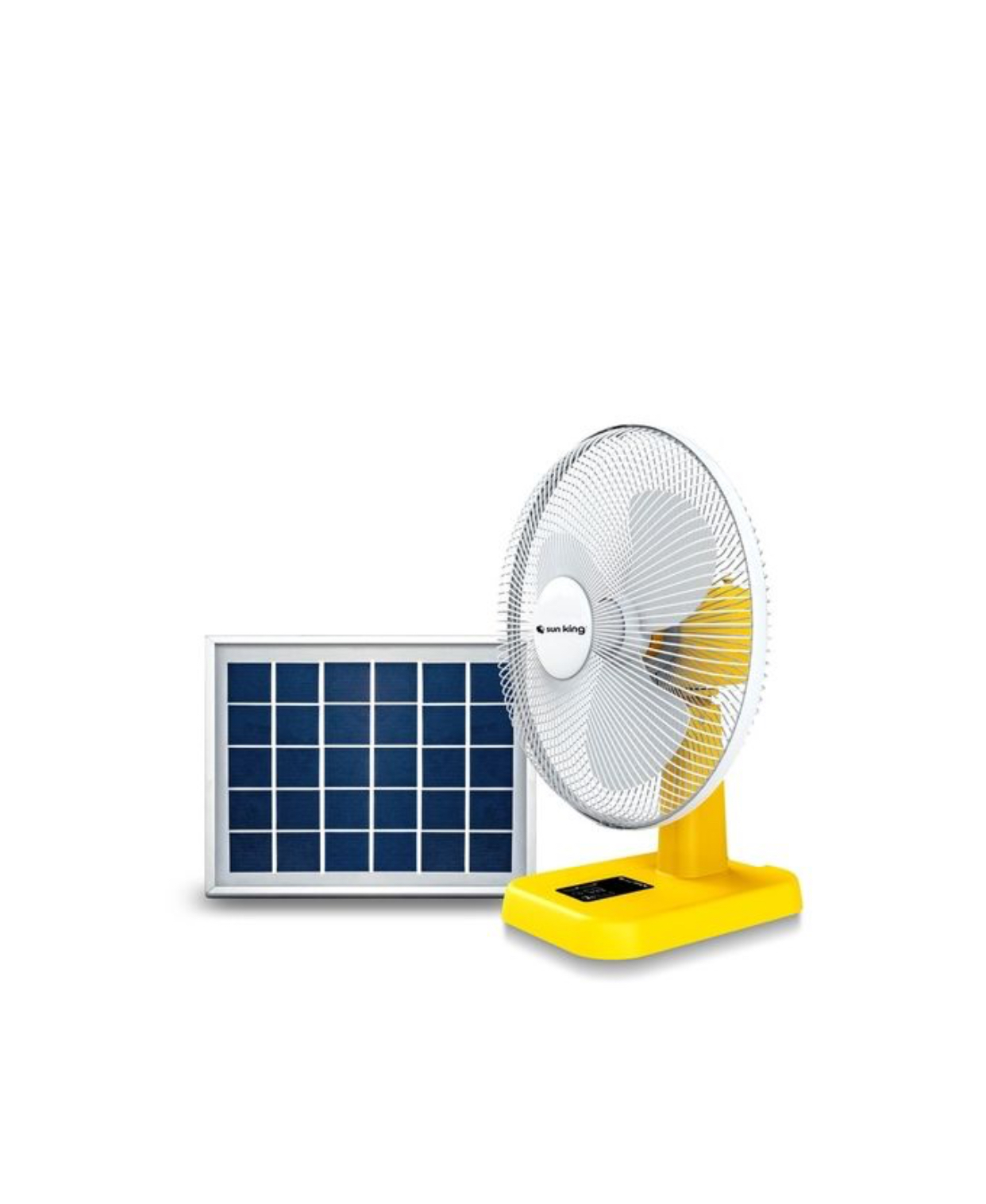 Sun King 16" Rechargeable Solar Fan With 20W Panel + Up To 18 Hours Battery Life - 2 Years Warranty