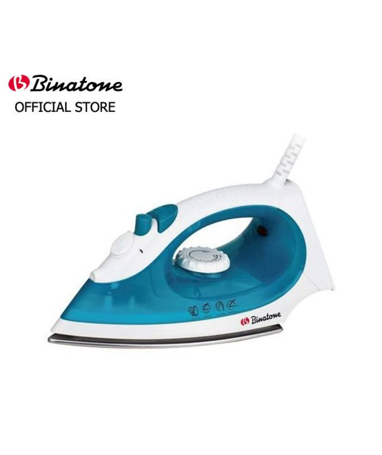 Binatone Binatone Smoother Gliding Steam Iron (SI-1605) - Blue + 2 Years Warranty.