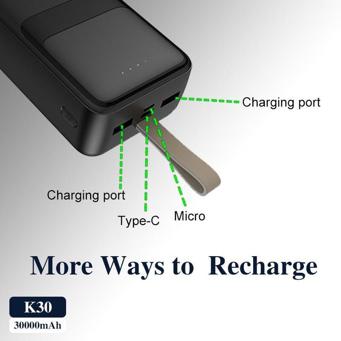 KingElec 30000mAh Power Banks Portable Super Fast Charger