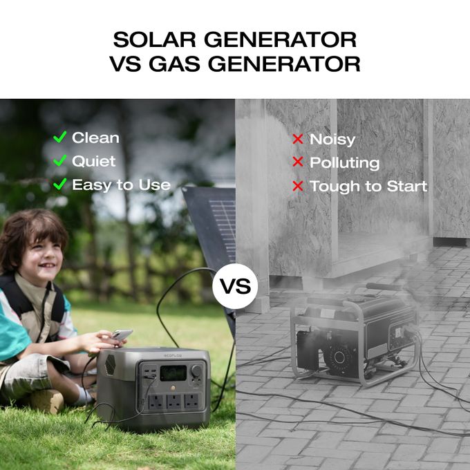 ECOFLOW Solar Generator RIVER 2 Pro With 160W Solar Panel